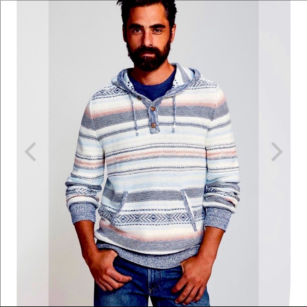 Faherty Cove Sweater Ponch. XL